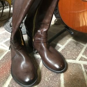 New Bussola Tall Brown Leather boots